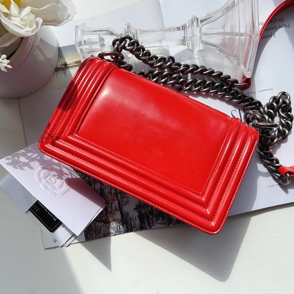 Chanel Reverso Boy Flap Bag Glazed Calfskin Small - Picture 4 of 9